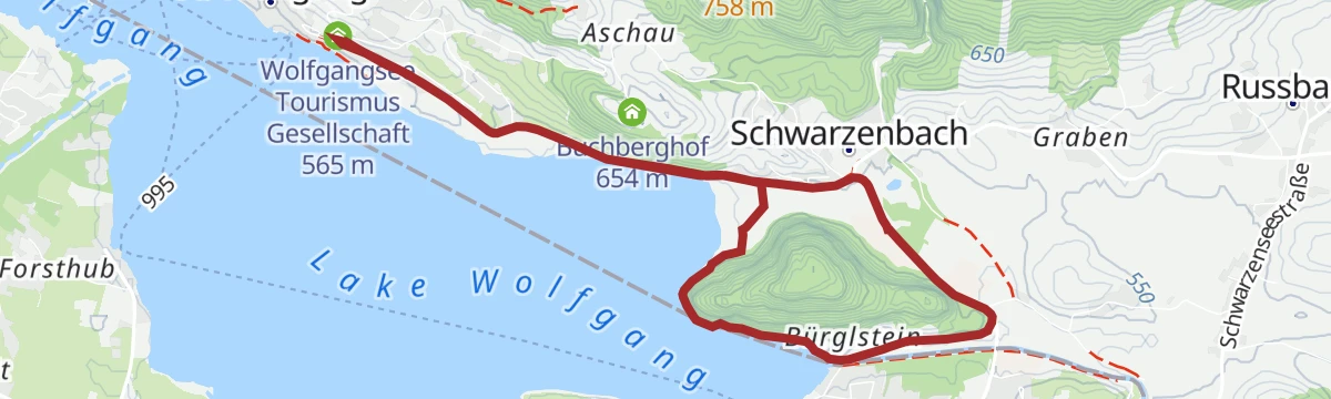 Route map: Bürglstein Runde